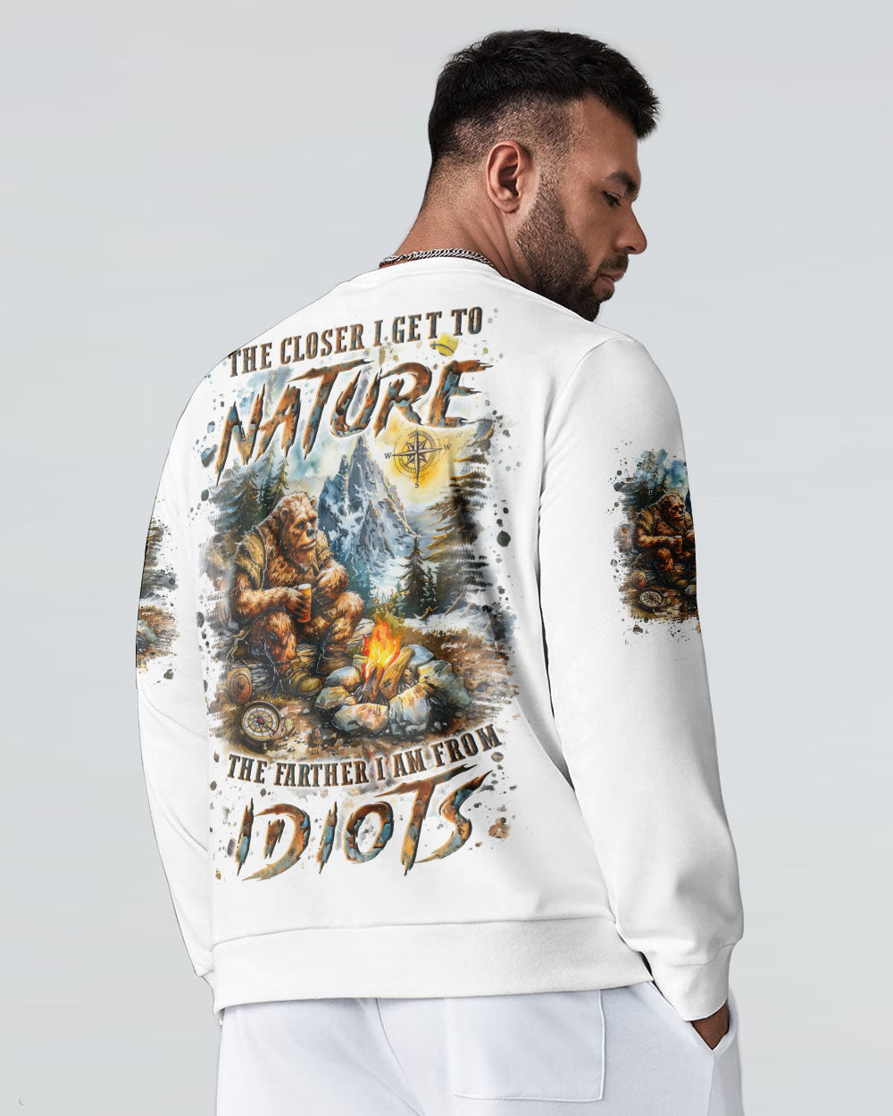 THE CLOSER I GET TO NATURE BEAR ALL OVER PRINT - YHLN1112242