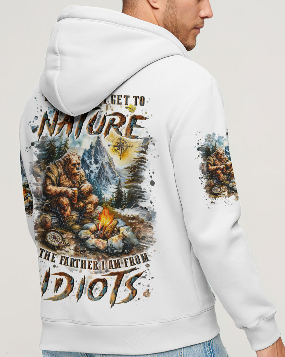 THE CLOSER I GET TO NATURE BEAR ALL OVER PRINT - YHLN1112242