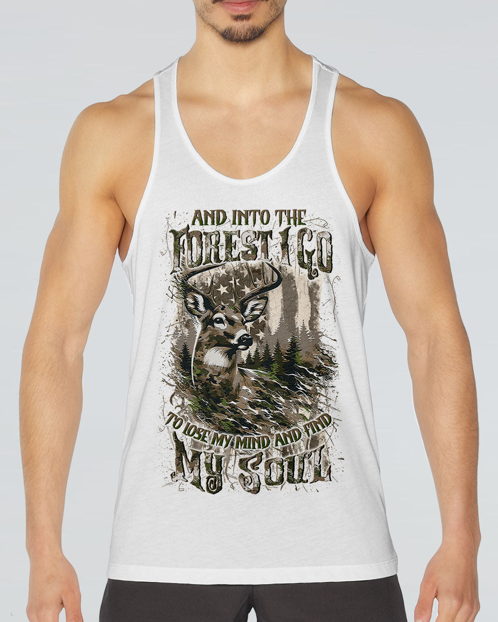 AND INTO THE FOREST I GO DEER ALL OVER PRINT - YHLN1509252