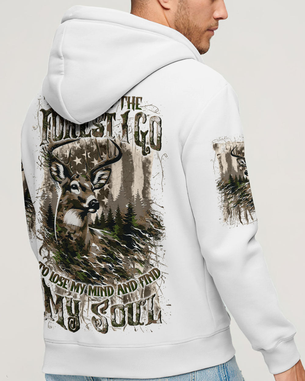 AND INTO THE FOREST I GO DEER ALL OVER PRINT - YHLN1509252