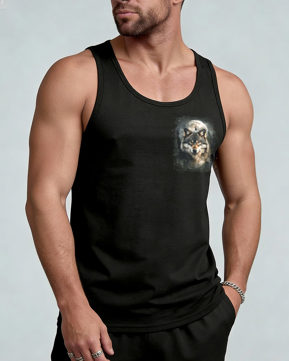 HELLO DARKNESS MY OLD FRIEND WOLF ALL OVER PRINT - YHLN1615252