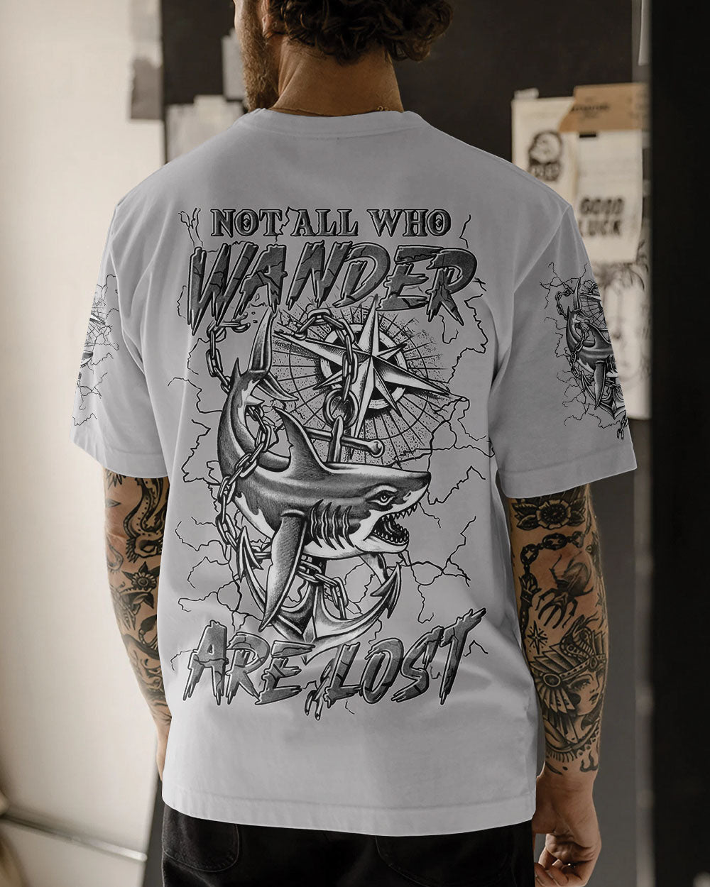 NOT ALL WHO WANDER ARE LOST COMPASS ALL OVER PRINT - YHLN1703253
