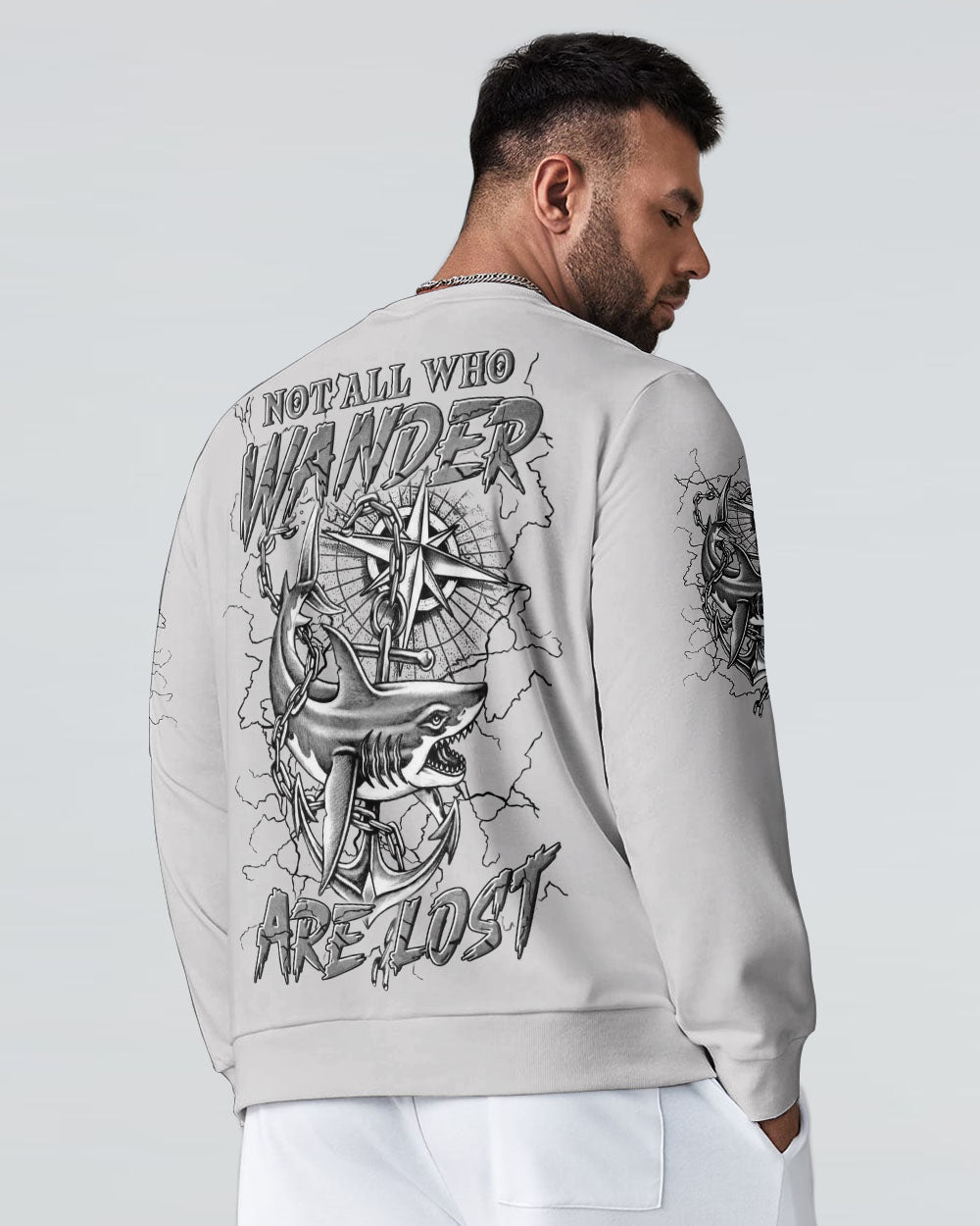 NOT ALL WHO WANDER ARE LOST COMPASS ALL OVER PRINT - YHLN1703253