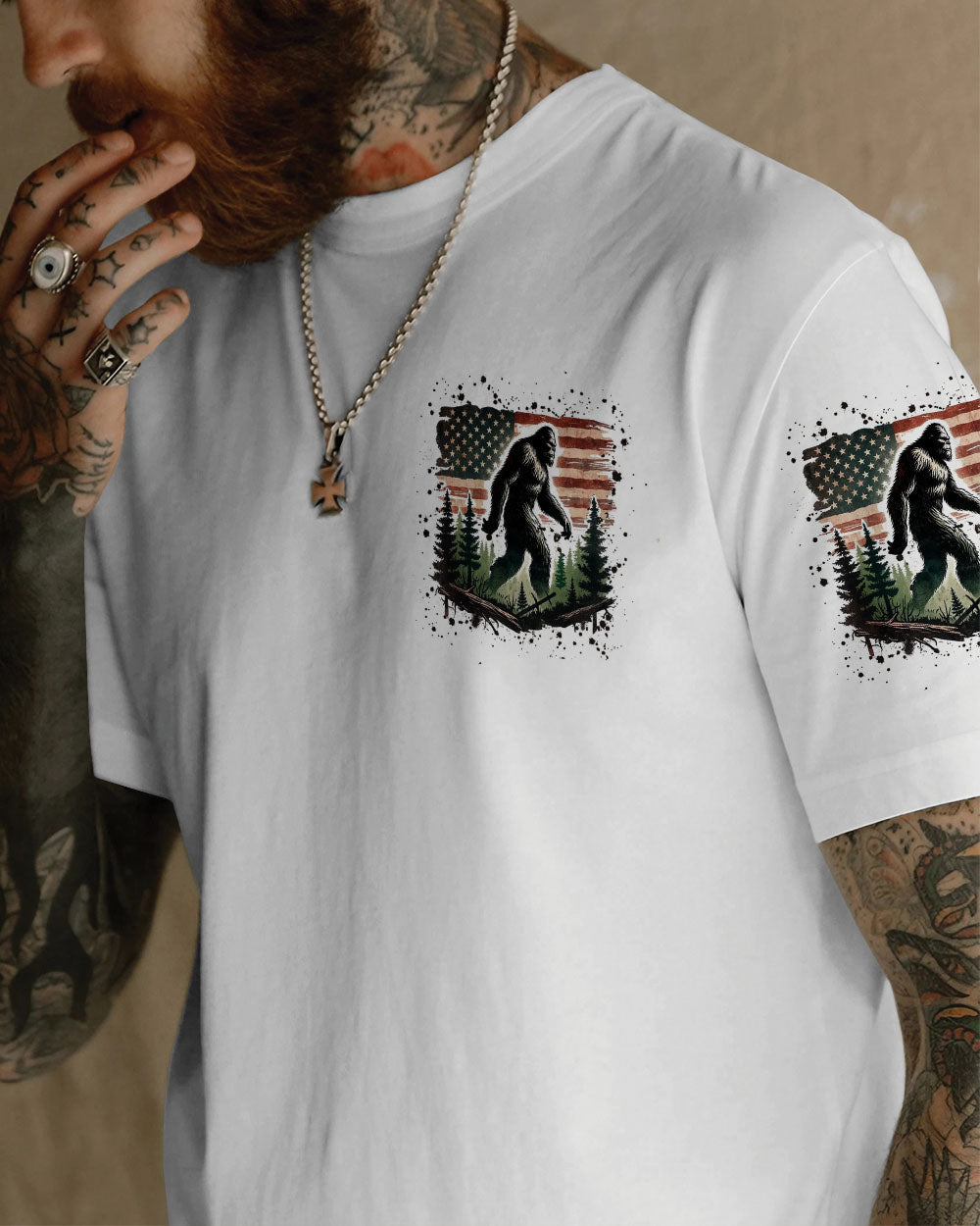 AND INTO THE FOREST I GO BIGFOOT ALL OVER PRINT - YHLN1704253