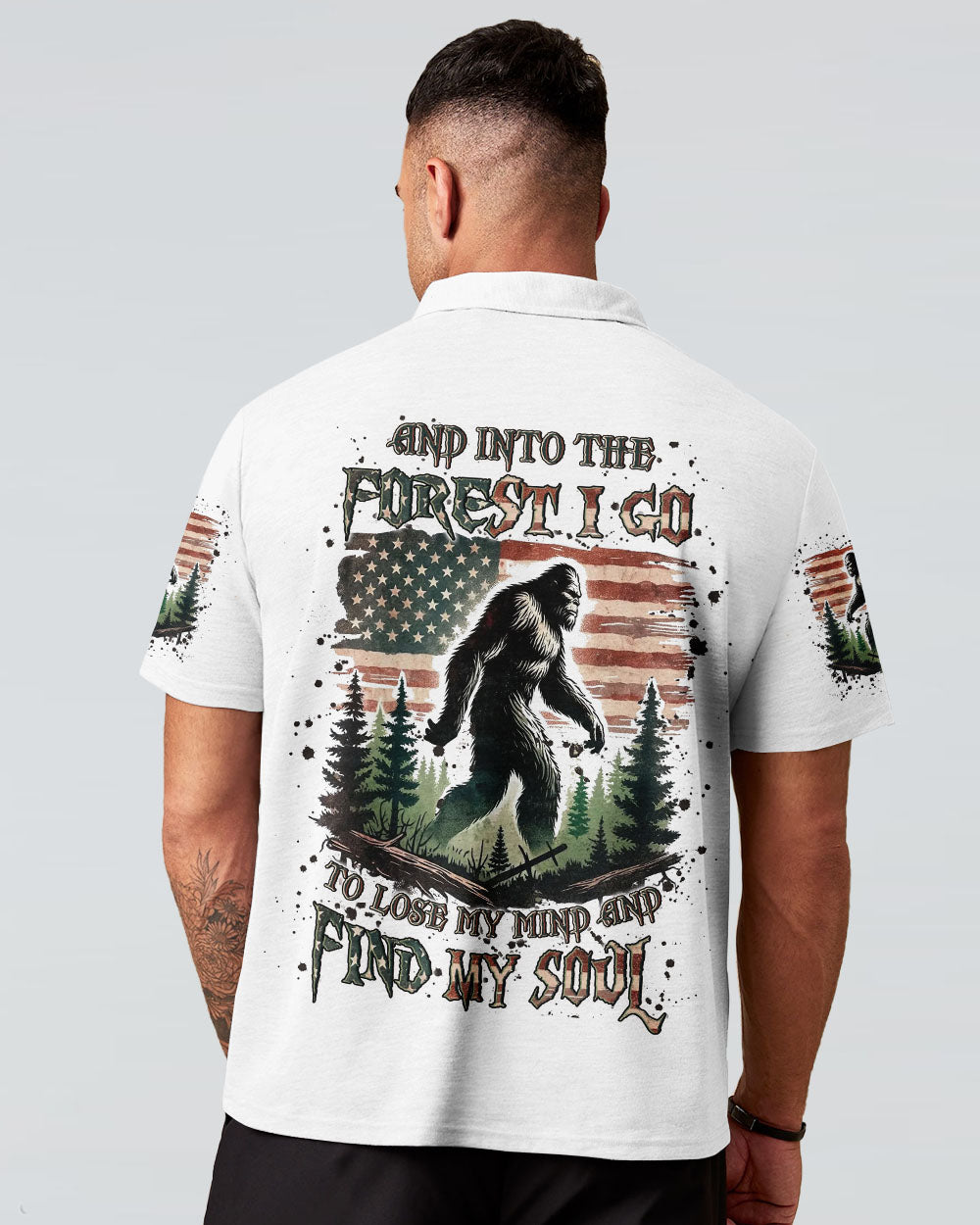 AND INTO THE FOREST I GO BIGFOOT ALL OVER PRINT - YHLN1704253