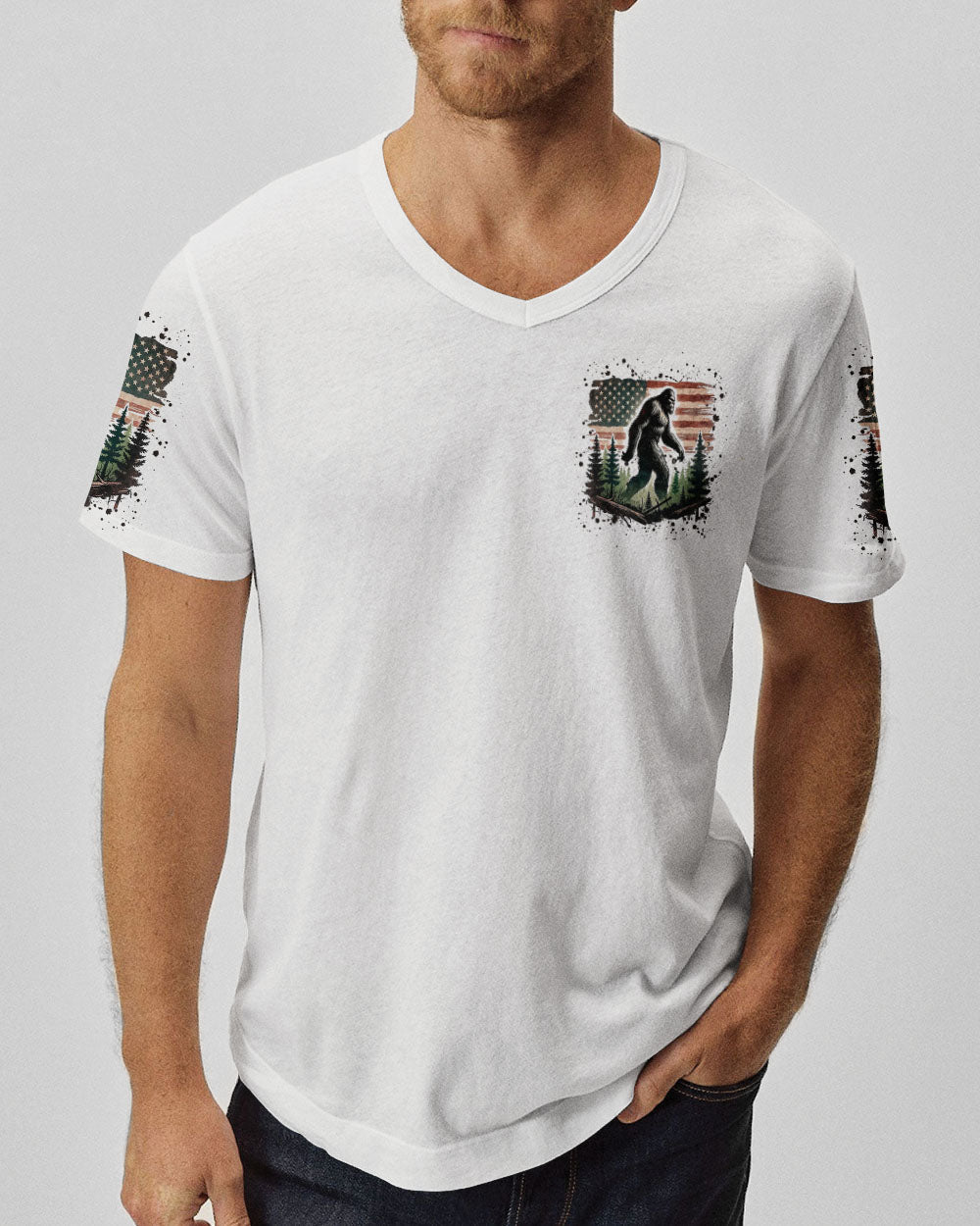 AND INTO THE FOREST I GO BIGFOOT ALL OVER PRINT - YHLN1704253