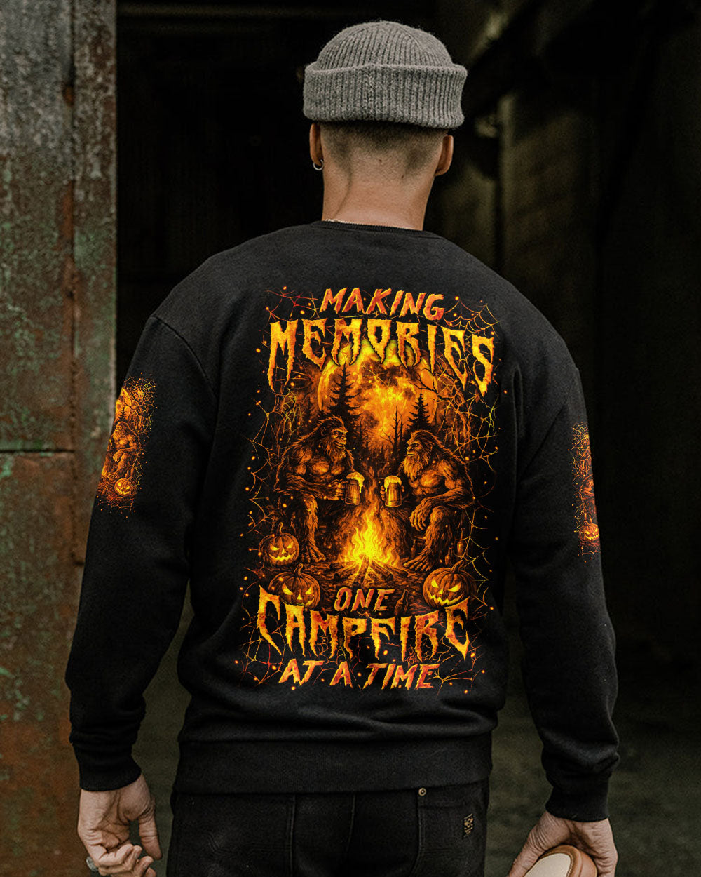 MAKING MEMORIES ONE CAMPFIRE AT A TIME BIGFOOT HALLOWEEN ALL OVER PRINT - YHLN1807254