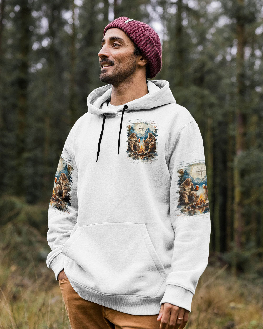 MAKING MEMORIES ONE CAMPFIRE AT A TIME BIGFOOT ALL OVER PRINT - YHLN1912241