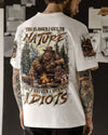 THE CLOSER I GET TO NATURE BIGFOOT ALL OVER PRINT - YHLN2108241