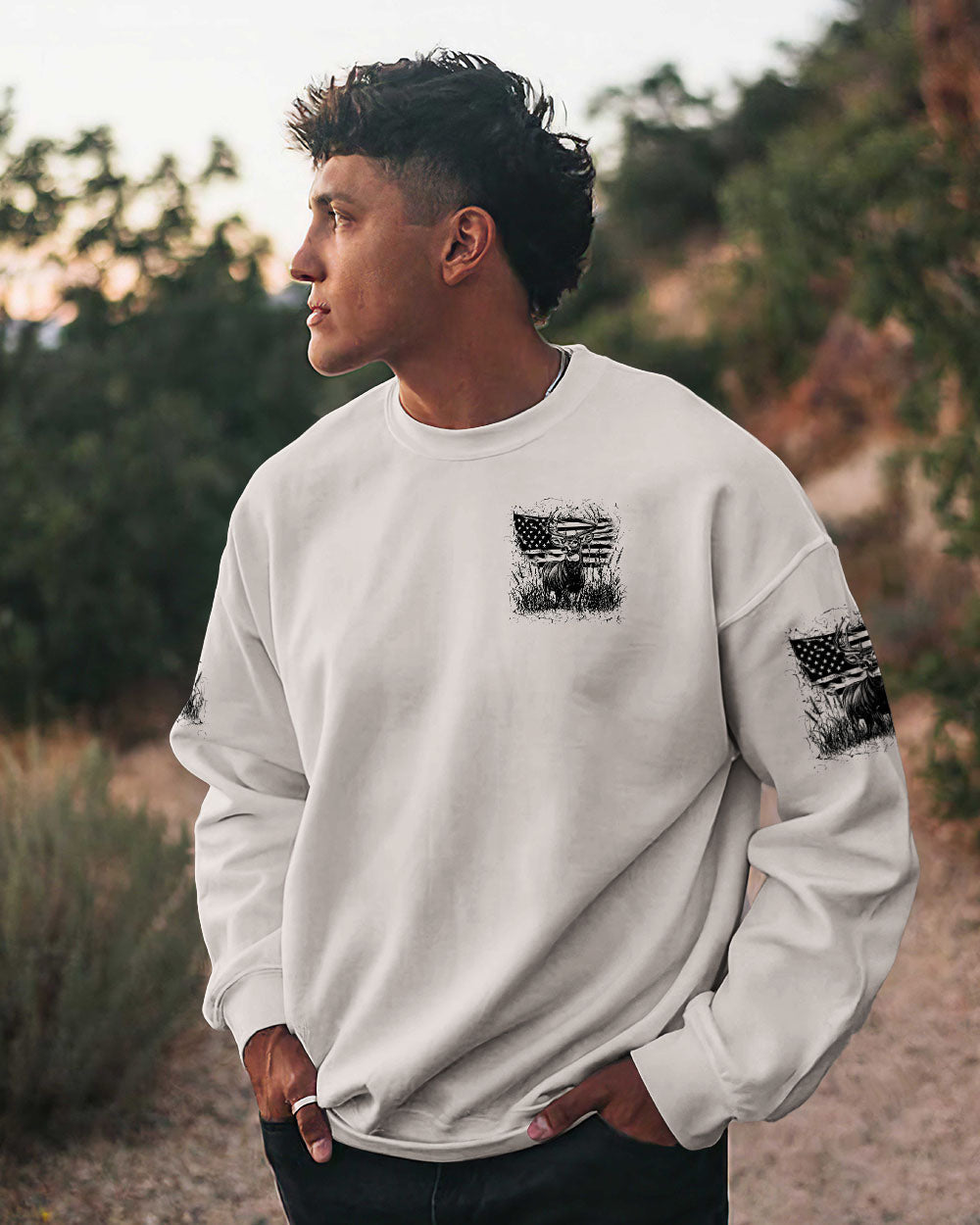 THE CLOSER I GET TO NATURE DEER HUNTING ALL OVER PRINT - YHLN2111252