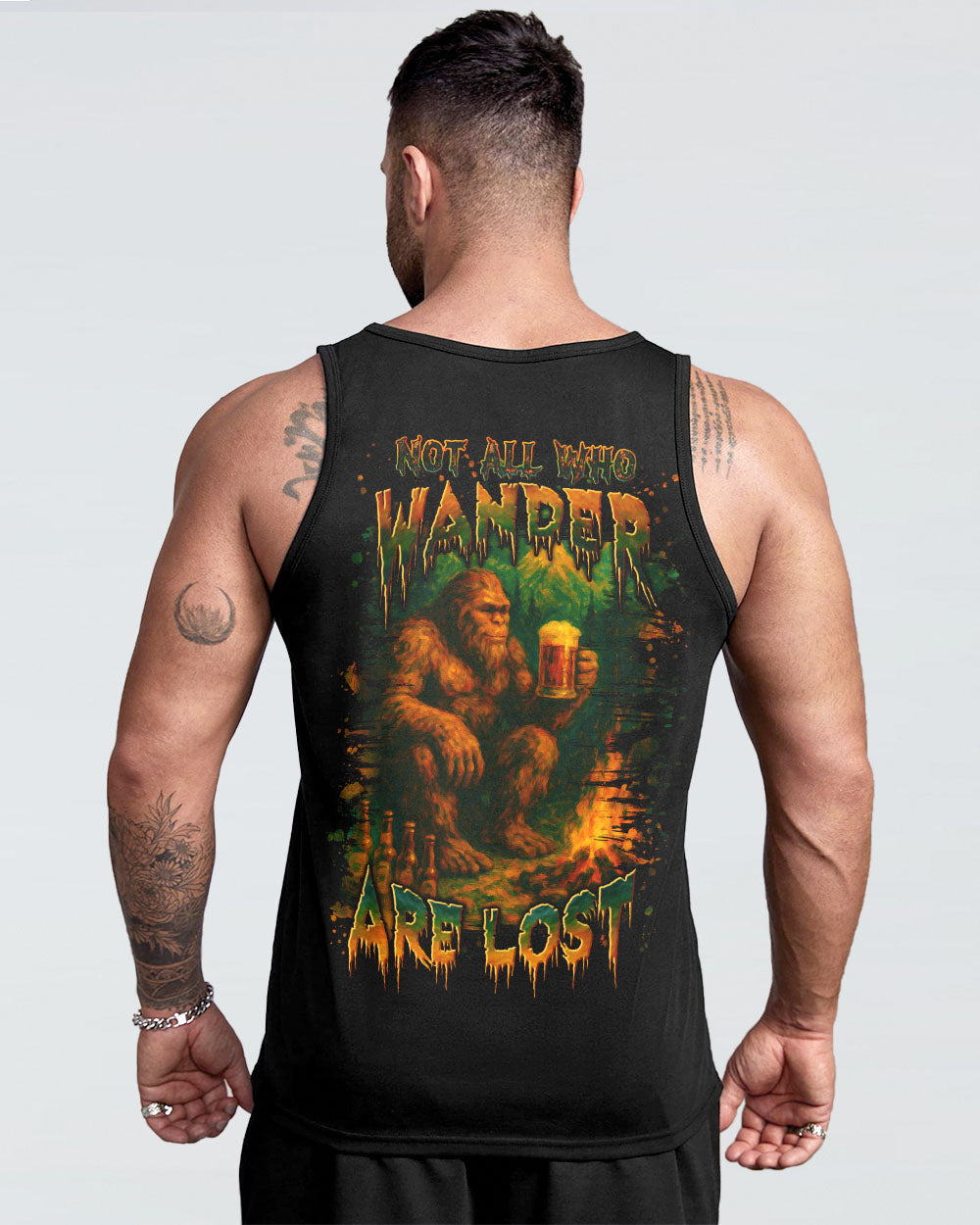 NOT ALL WHO WANDER ARE LOST BIGFOOT COMPASS ALL OVER PRINT - YHLN2306254