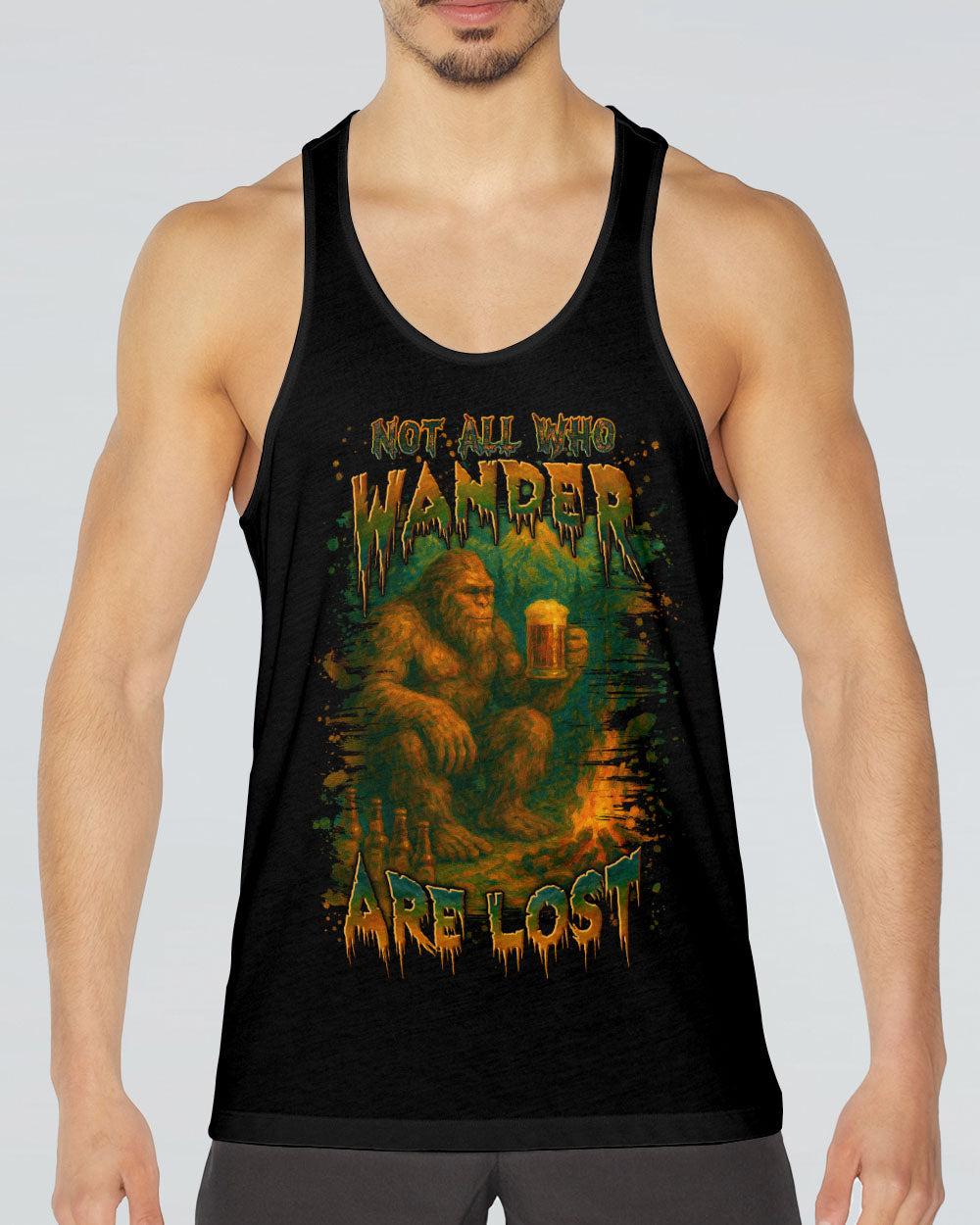 NOT ALL WHO WANDER ARE LOST BIGFOOT COMPASS ALL OVER PRINT - YHLN2306254