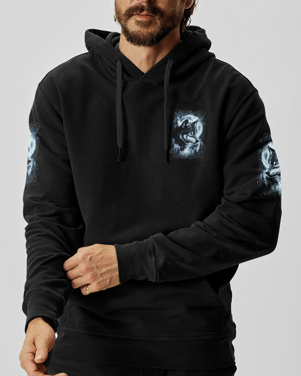 HELLO DARKNESS MY OLD FRIEND WOLF ALL OVER PRINT - YHLN2312252