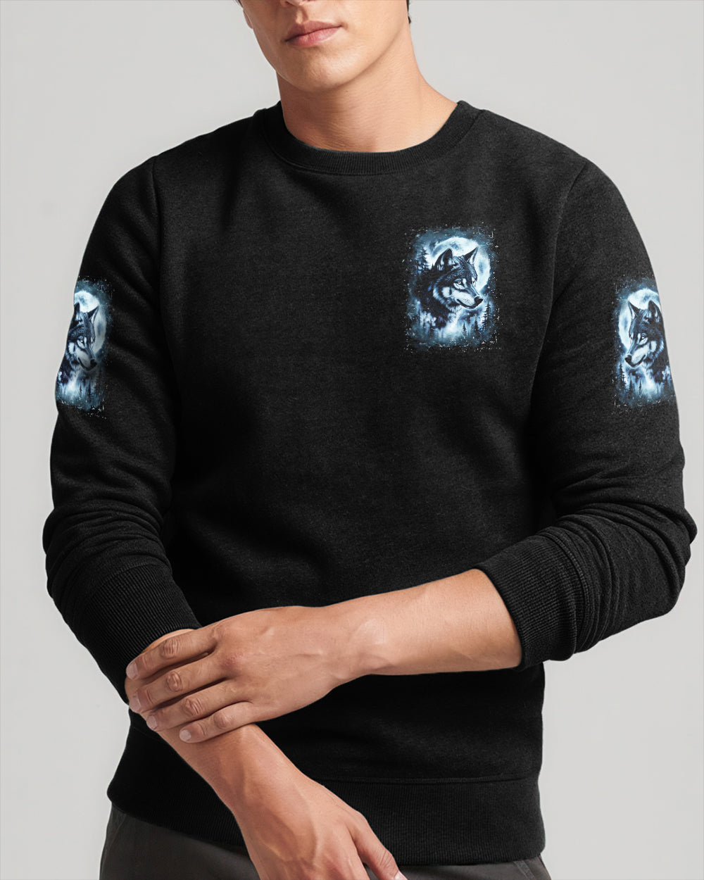 HELLO DARKNESS MY OLD FRIEND WOLF ALL OVER PRINT - YHLN2312252