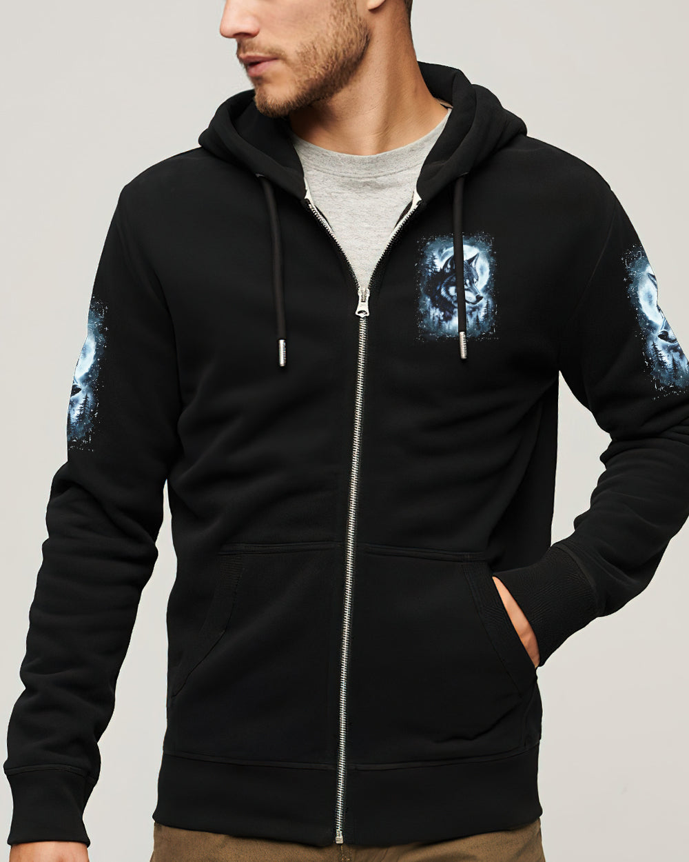HELLO DARKNESS MY OLD FRIEND WOLF ALL OVER PRINT - YHLN2312252