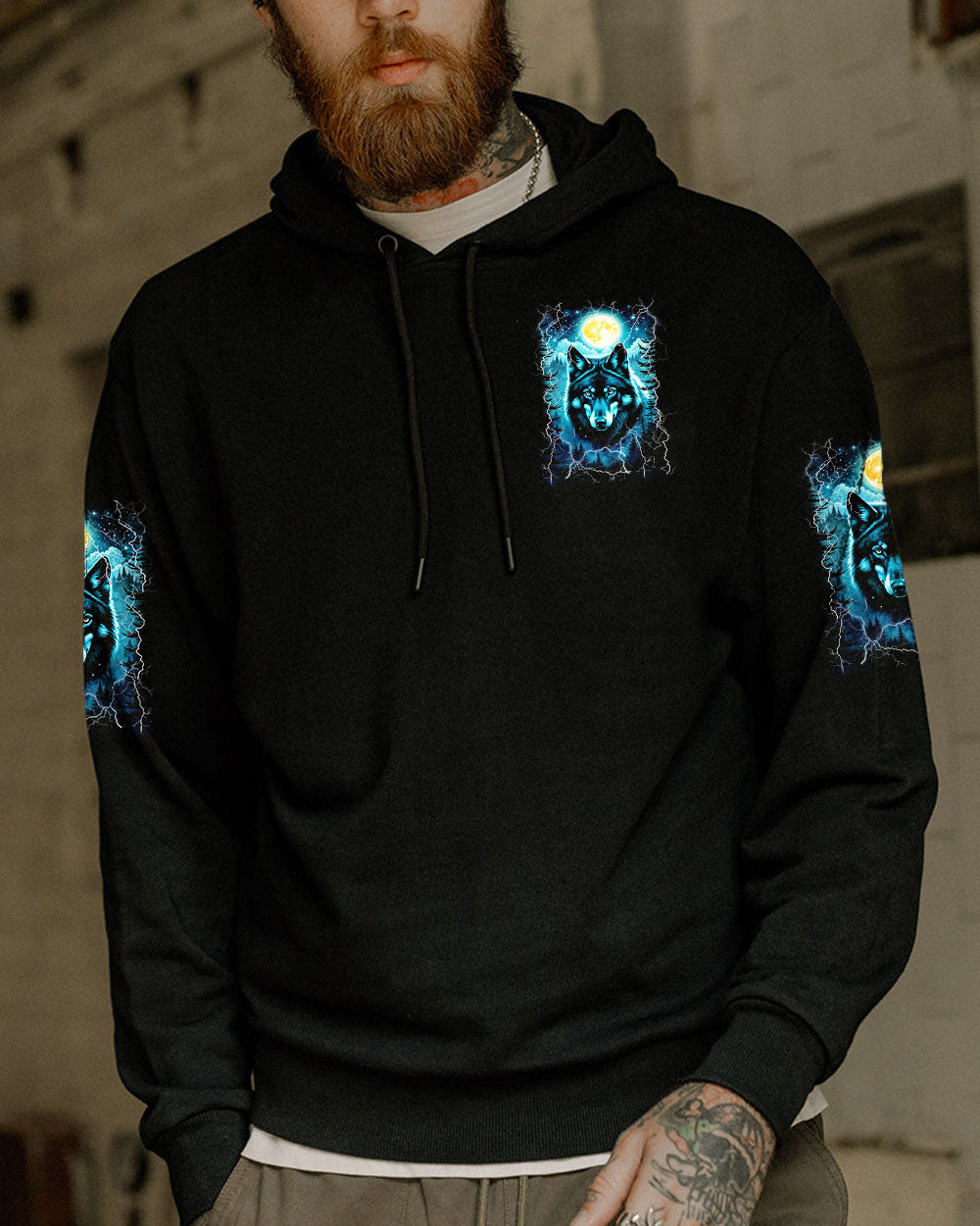 HELLO DARKNESS MY OLD FRIEND WOLF ALL OVER PRINT - YHLN2409254