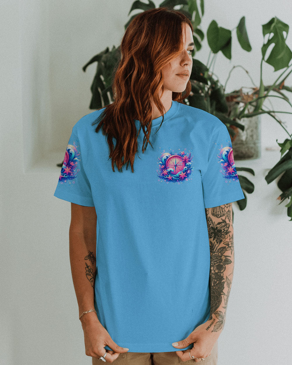 SMELL THE SEA FEEL THE BREEZE COMPASS ALL OVER PRINT - YHLN2503253