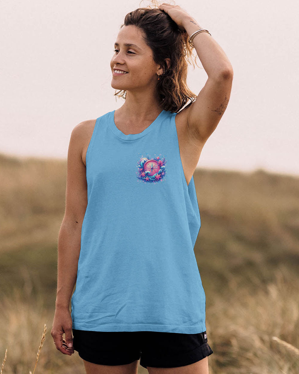 SMELL THE SEA FEEL THE BREEZE COMPASS ALL OVER PRINT - YHLN2503253
