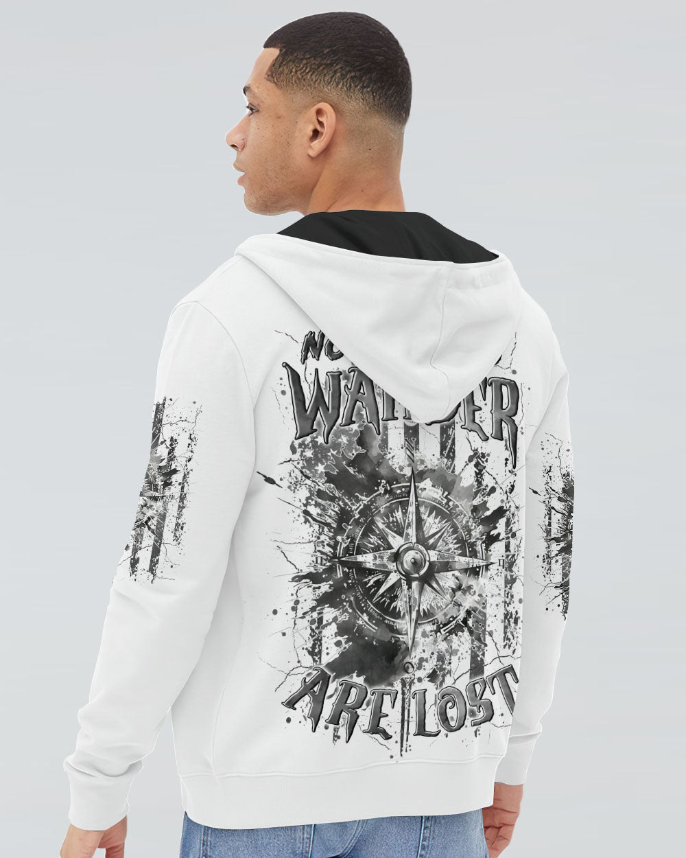 NOT ALL WHO WANDER ARE LOST COMPASS ALL OVER PRINT - YHLN2907242