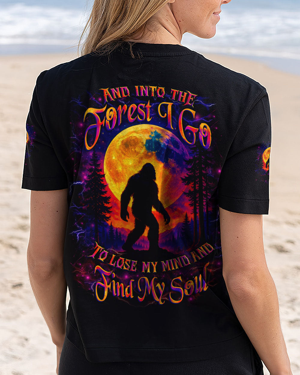 AND INTO THE FOREST I GO BIGFOOT ALL OVER PRINT - YHLT0307251