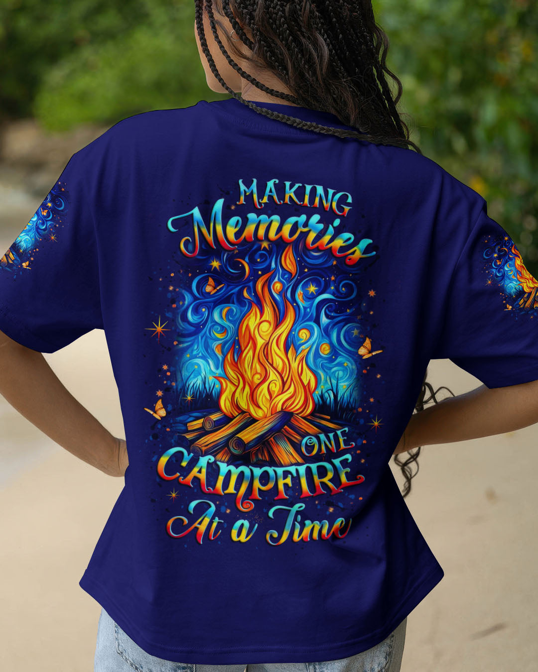 MAKING MEMORIES ONE CAMPFIRE AT A TIME ALL OVER PRINT - YHLT0710254