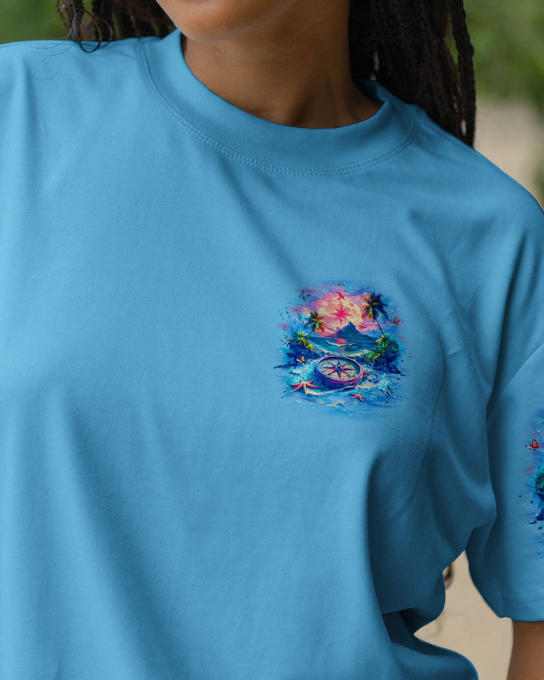 NOT ALL WHO WANDER ARE LOST COMPASS BEACH ALL OVER PRINT - YHLT0904253