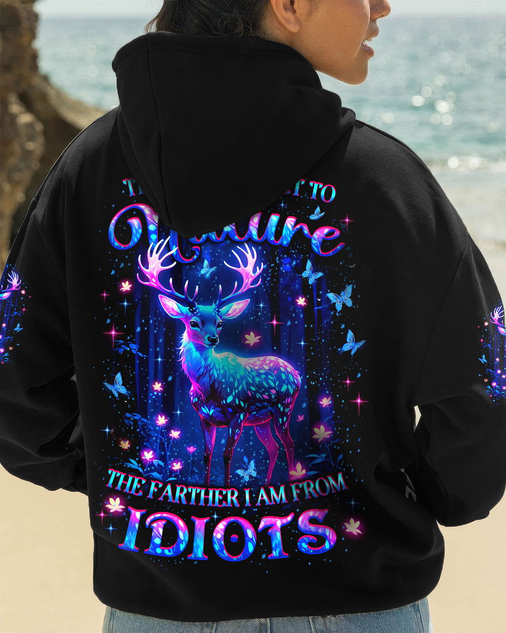 THE CLOSER I GET TO NATURE DEER ALL OVER PRINT - YHLT2609253