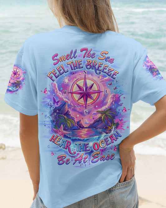 SMELL THE SEA FEEL THE BREEZE COMPASS ALL OVER PRINT - YHLT2803253