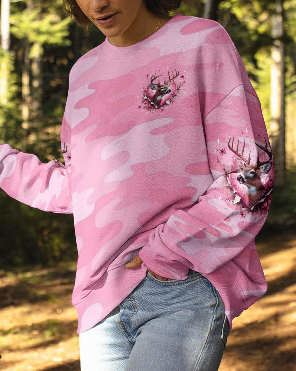 THE CLOSER I GET TO NATURE DEER ALL OVER PRINT - YHLT2909251