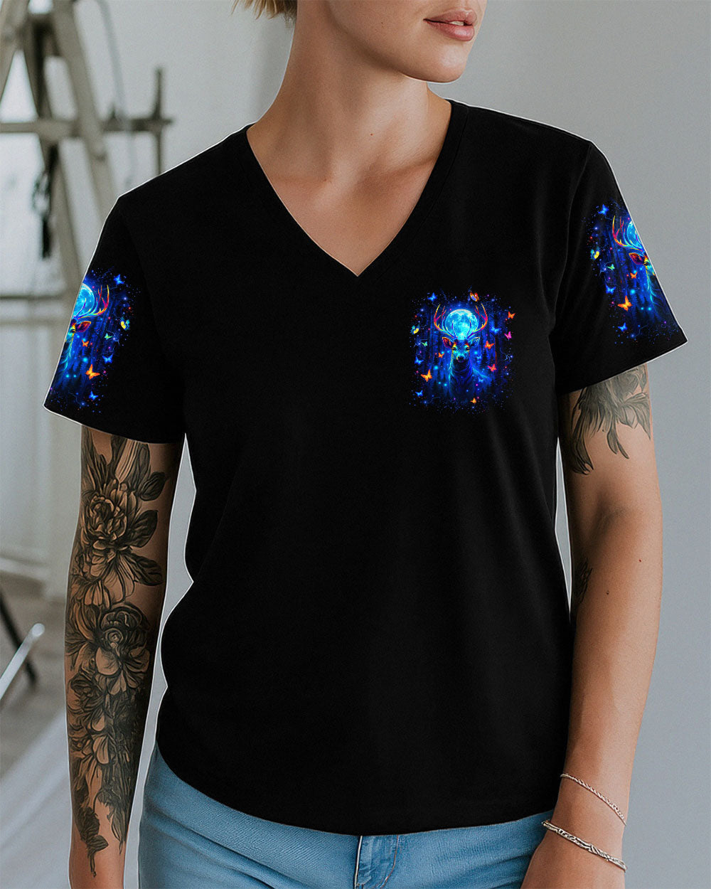 HELLO DARKNESS MY OLD FRIEND DEER ALL OVER PRINT - YHLT2910252