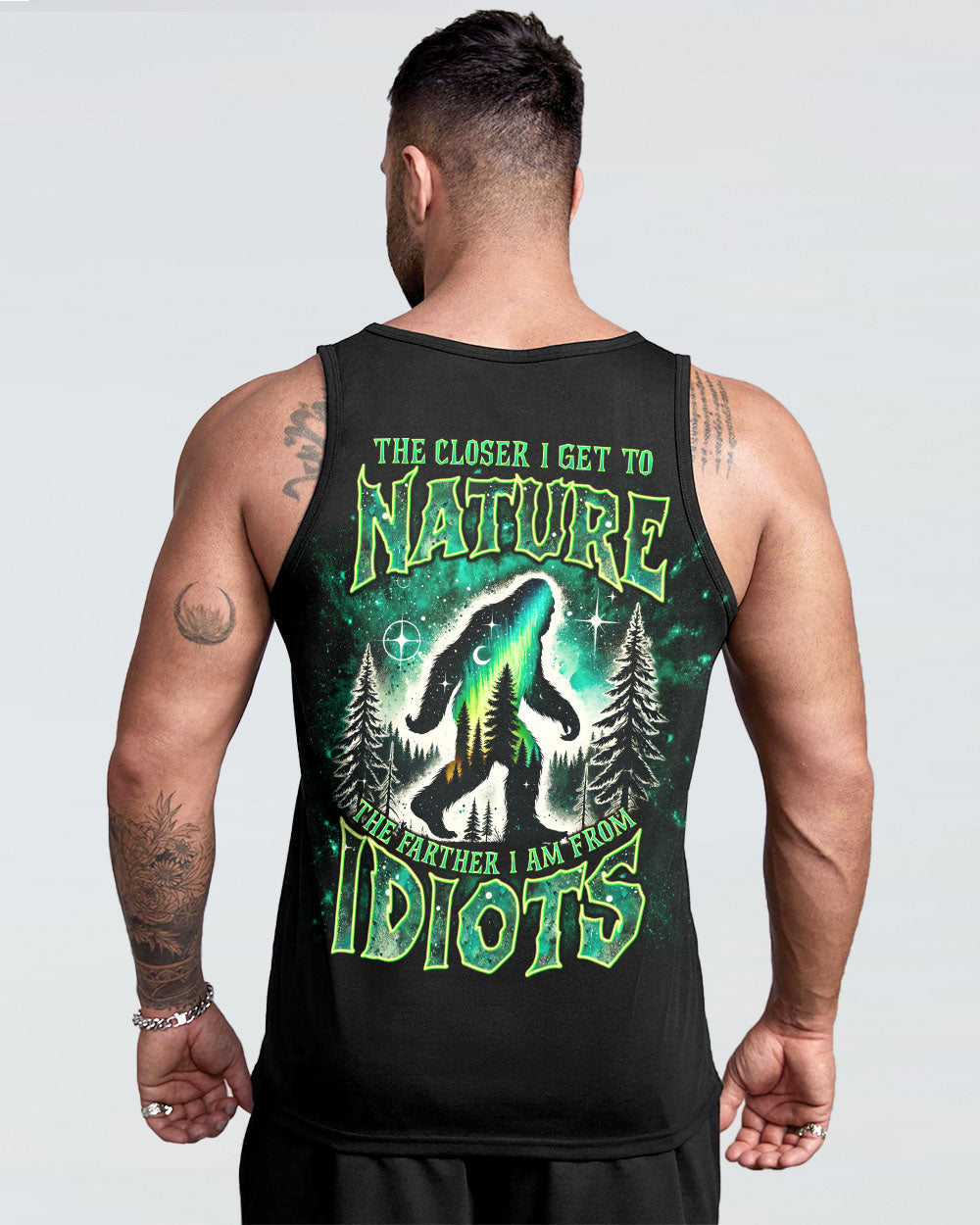  THE CLOSER I GET TO NATURE BIGFOOT ALL OVER PRINT - TLNT1111243