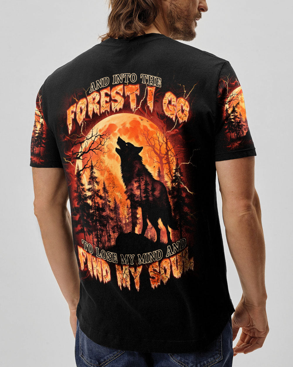 AND INTO THE FOREST I GO WOLF ALL OVER PRINT  - TLNT2803252