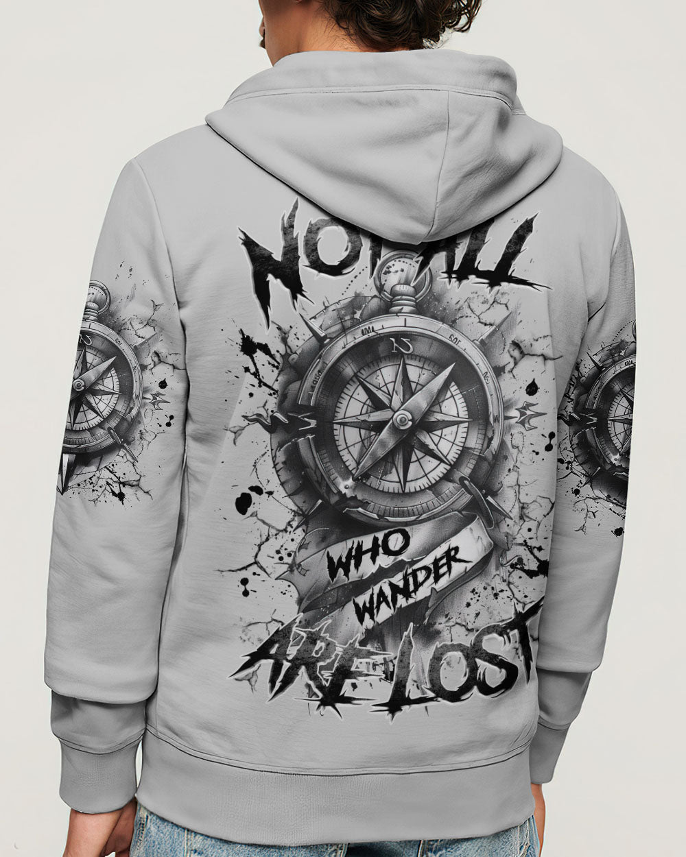NOT ALL WHO WANDER ARE LOST COMPASS ALL OVER PRINT - TLNZ1303252