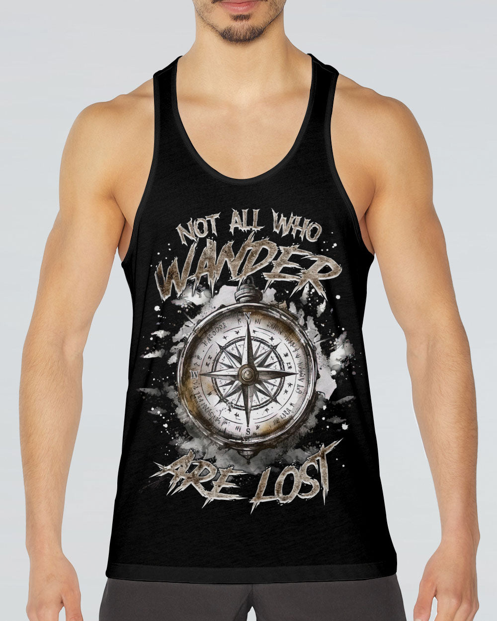 NOT ALL WHO WANDER ARE LOST COMPASS ALL OVER PRINT - TLNZ1403253
