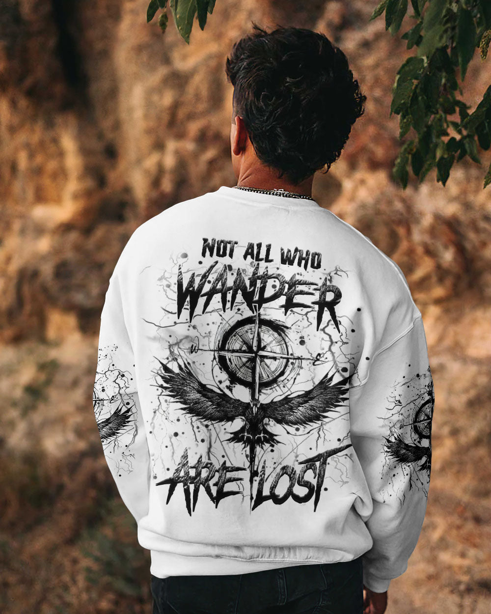 NOT ALL WHO WANDER ARE LOST ALL OVER PRINT - YHHN0710243