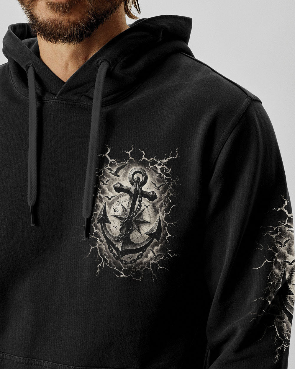 NOT ALL WHO WANDER ARE LOST ANCHOR COMPASS ALL OVER PRINT - YHLN2706254