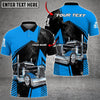 Bluejose Customized Name Truck Smoke Multicolor Option Polo Shirt, Perfect Gift For Truck Driver