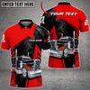 Bluejose Customized Name Truck Smoke Multicolor Option Polo Shirt, Perfect Gift For Truck Driver