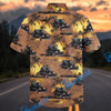 Bluejose Vintage 1932 Ford Coupe Hot Rod Classic Car Tropical Sunset Hawaiian Shirt
