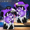 BlueJose Bowling and Pins Colorful Break Personalized Name Team Name 3D Shirt (4 Colors)