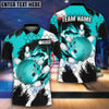 BlueJose Bowling and Pins Colorful Break Personalized Name Team Name 3D Shirt (4 Colors)