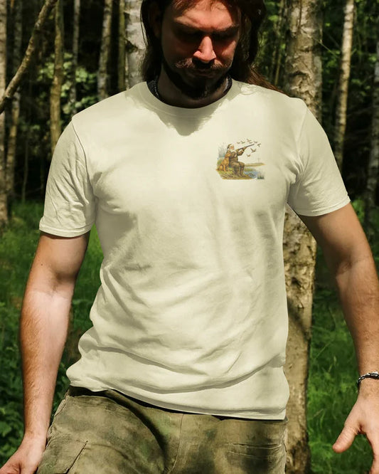 BlueJose Faith Guides My Aim The Cross Steadies My Hand Shirt, Personalized Hunting 3D Shirt