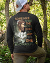 BlueJose Some Hike To See The World Personalized Hiking Shirt - Black