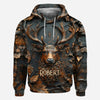 BlueJose Cool Deer Personalized Hunting All Over Shirt, Personalized 3D Hoodie For Hunting Lover