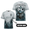 BlueJose In the Woods I Hunt In the Cross I Trust Custom Name Shirt, Personalized Hunting 3D Shirt