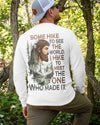 BlueJose Some Hike To See The World Personalized Hiking Shirt - White