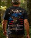 BlueJose Hunter By Blood American By Birth Christian By Choice Shirt, Personalized Hunting 3D Shirt