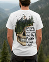 BlueJose Out Here The World Grows Quiet Personalized Hiking 3D Shirt - White