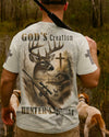 BlueJose God's Creation Hunter's Calling Shirt, Personalized Hunting 3D Shirt