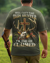 BlueJose Hell Can't Take This Hunter Shirt, Personalized Hunting 3D Shirt - Green